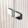 Turku 1500 Space Saving Shower Bath & 6mm Easy Clean Chrome Folding Bath Screen - Left Handed