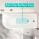 Turku 1500 Space Saving Shower Bath & 6mm Easy Clean Matt Black Bath Screen - Right Handed