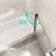 Turku 1500 Space Saving Shower Bath & 6mm Easy Clean Matt Black Bath Screen - Right Handed