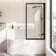 Turku 1500 Space Saving Shower Bath & Premium 8mm Easy Clean Matt Black Framed Bath Screen - Right
