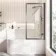 Turku 1500 Space Saving Shower Bath & Premium 8mm Brushed Gunmetal Framed Bath Screen - Right