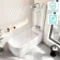 Turku 1500 Space Saving Shower Bath & 6mm Easy Clean Chrome Folding Bath Screen - Right Handed