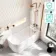 Turku 1500 Space Saving Shower Bath & 6mm Easy Clean Brushed Copper Folding Bath Screen - Right