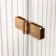 Turku 1500 Space Saving Shower Bath & 6mm Easy Clean Brushed Copper Folding Bath Screen - Right