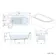 Turku 1600 Space Saving Shower Bath & 6mm Easy Clean Matt Black Bath Screen - Left Handed