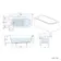 Turku 1600 Space Saving Shower Bath & 6mm Easy Clean Brushed Gunmetal Bath Screen - Left Handed