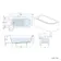 Turku 1600 Space Saving Shower Bath & Premium 8mm Easy Clean Chrome Framed Bath Screen - Left