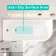 Turku 1600 Space Saving Shower Bath & 6mm Easy Clean Brushed Gunmetal Folding Bath Screen - Left