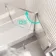 Turku 1600 Space Saving Shower Bath & Premium 8mm Easy Clean Chrome Framed Bath Screen - Right
