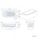 Turku 1600 Space Saving Shower Bath & 6mm Easy Clean Brushed Brass Folding Bath Screen - Right