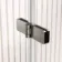 Turku 1600 Space Saving Shower Bath & 6mm Easy Clean Brushed Gunmetal Folding Bath Screen - Right