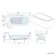 Turku 1700 Space Saving Shower Bath & 6mm Easy Clean Brushed Copper Bath Screen - Left Handed