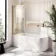 Turku 1700 Space Saving Shower Bath & Premium 8mm Brushed Brass Framed Bath Screen - Left