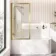 Turku 1700 Space Saving Shower Bath & Premium 8mm Brushed Brass Framed Bath Screen - Left
