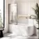 Turku 1700 Space Saving Shower Bath & Premium 8mm Brushed Gunmetal Framed Bath Screen - Left