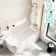 Turku 1700 Space Saving Shower Bath & 6mm Easy Clean Brushed Brass Bath Screen - Right Handed