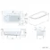 Turku 1700 Space Saving Shower Bath & 6mm Easy Clean Brushed Copper Bath Screen - Right Handed