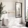 Turku 1700 Space Saving Shower Bath & Premium 8mm Easy Clean Matt Black Framed Bath Screen - Right