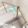 Turku 1700 Space Saving Shower Bath & Premium 8mm Brushed Copper Framed Bath Screen - Right