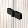 Turku 1700 Space Saving Shower Bath & 6mm Easy Clean Matt Black Folding Bath Screen - Right Handed