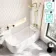 Turku 1700 Space Saving Shower Bath & 6mm Easy Clean Brushed Brass Folding Bath Screen - Right