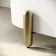 Shore 1700 Matt White Freestanding Bath - Gold Feet