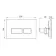 Idaho Pneumatic Wall Hung Toilet Frame and Concealed Cistern with Matt Black Flush Plate