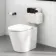Detroit Cable Operated Concealed Cistern With Matt Black Round Push Button Dia.48mm