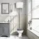 Hudson Traditional Toilet With High-Level Cistern and Dove Grey Wooden Seat