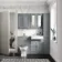 Traditional Dove Grey Back To Wall Unit and Hudson Toilet with Wooden Seat