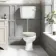Hudson Traditional Toilet With Low-Level Cistern and Chalk White Wooden Seat