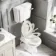 Hudson Traditional Toilet With Low-Level Cistern and Chalk White Wooden Seat