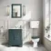 Hudson Traditional Toilet With Low-Level Cistern and Midnight Green Wooden Seat