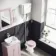 Hudson Traditional Toilet With High-Level Cistern and Cashmere Pink Wooden Seat