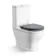 Kansas Traditional Rimless Close Coupled Toilet With Dove Grey Wooden Seat