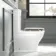 Kansas Traditional Rimless Close Coupled Toilet With Chalk White Wooden Seat