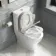 Kansas Traditional Rimless Close Coupled Toilet With Cotton White Wooden Seat - Brushed Brass Hinges