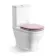 Kansas Traditional Rimless Close Coupled Toilet With Cashmere Pink Wooden Seat