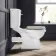 Hudson Traditional Close Coupled Toilet With Cotton White Wooden Seat - Brushed Brass Lever