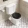 Enid Traditional Close Coupled Toilet With Gloss Black Wooden Seat
