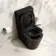 Loma Matt Black Rimless Fully Back To Wall Close Coupled Toilet With Premium Soft Close Seat