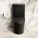 Loma Matt Black Rimless Fully Back To Wall Close Coupled Toilet With Premium Soft Close Slim Seat