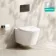 Loma Matt White Rimless Wall Hung Toilet With Premium Soft Close Slim Seat