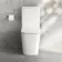 Kent Matt White Rimless Close Coupled Toilet With Premium Soft Close Slim Seat