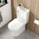 Brooklyn 2-In-1 Combined Wash Basin & Rimless Toilet With Soft Close Seat