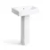 Portland Square Pedestal Basin 570mm