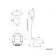Hudson Traditional Close Coupled Toilet High-Level Cistern & Pedestal Basin Set Double Tap Hole