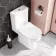 Denver Close Coupled Toilet & Pedestal Basin Set