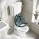 Hudson Traditional Low-Level Toilet With Midnight Green Seat & Pedestal Basin - Single Tap Hole