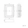Graphite Grey Mirror Cabinet 700x500mm - Brushed Brass Accents